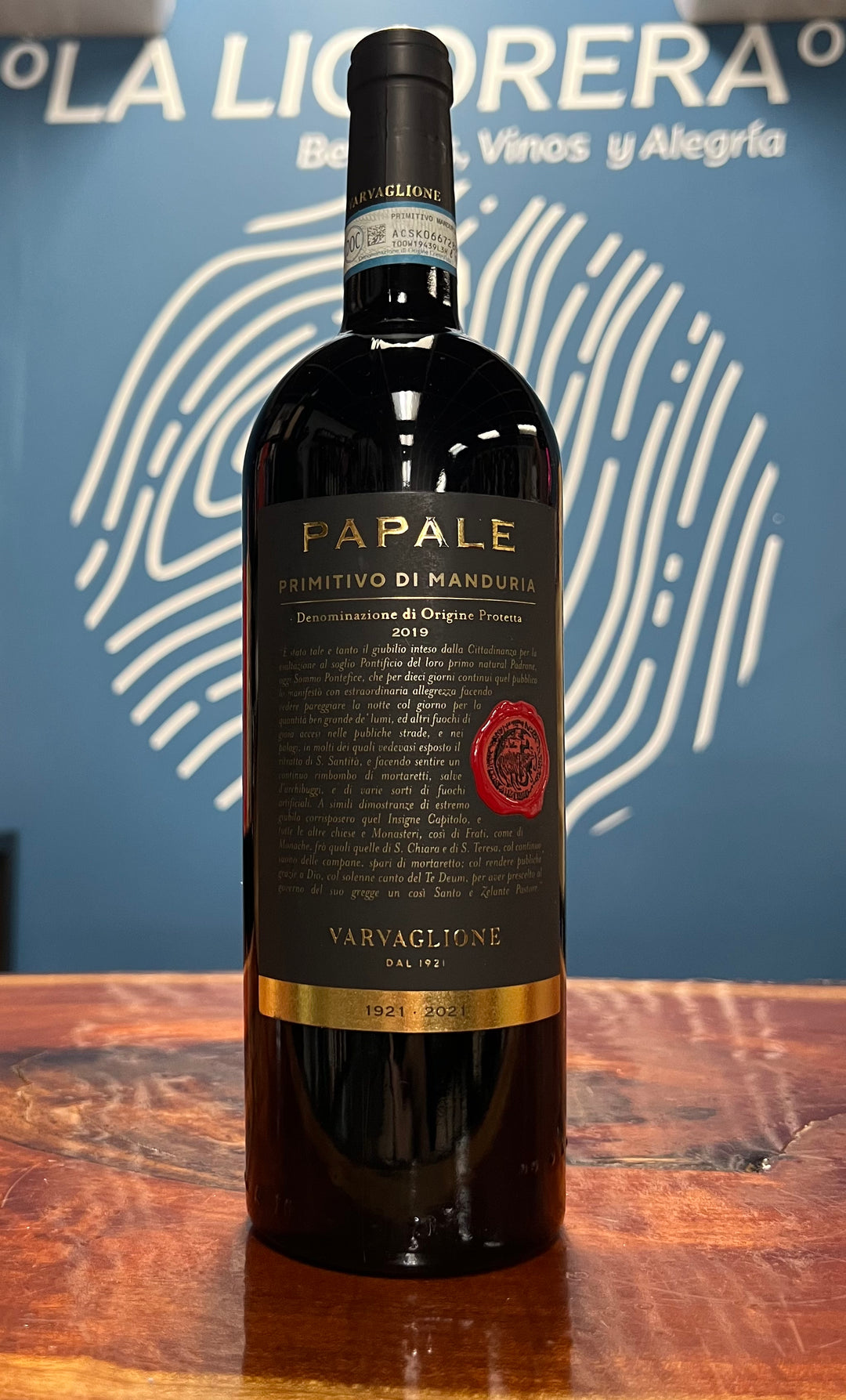 Papale Primitivo Di Manduria Vino 2017