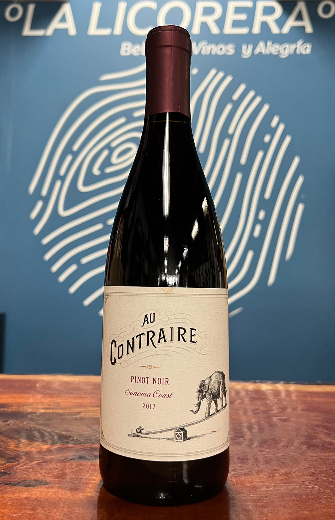 Au Contraire 2017 Pinot Noir Vino