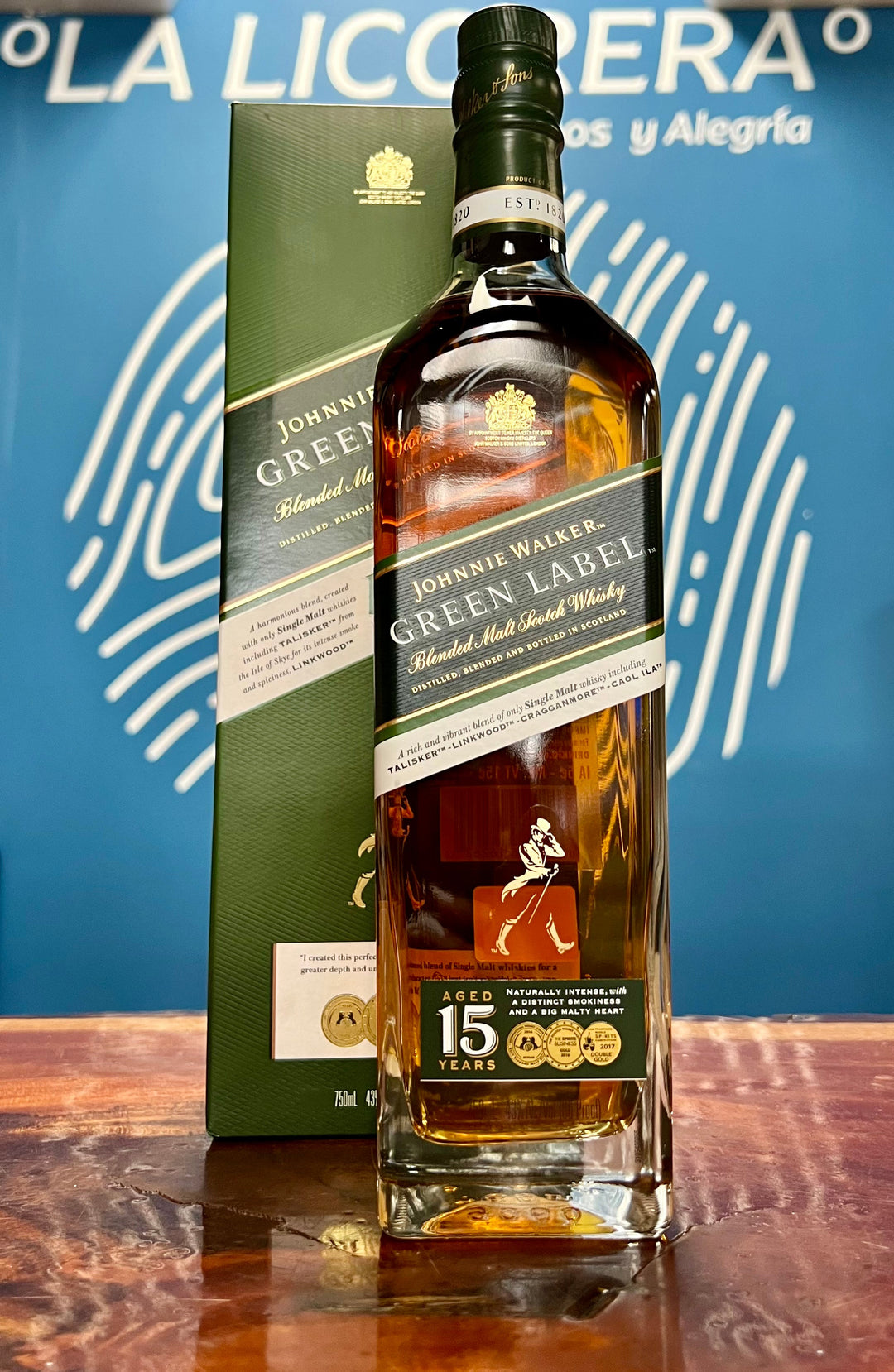 Johnnie Walker Green Label, Unique Blended Malt Scotch, 750ml