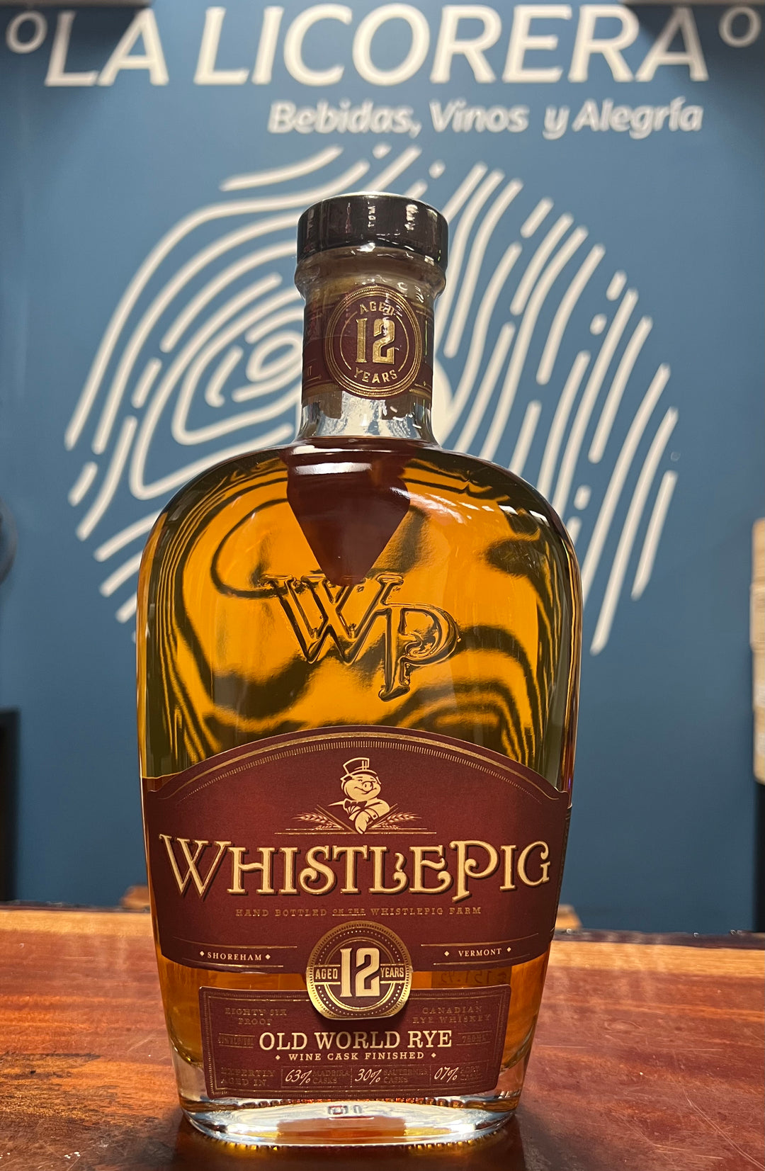 Whistlepig 12 Year old world whiskey- 750ml.