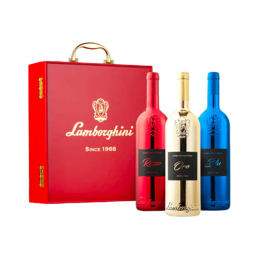 Lamborghini Wine Luxe Red Collection Color With Gift Set